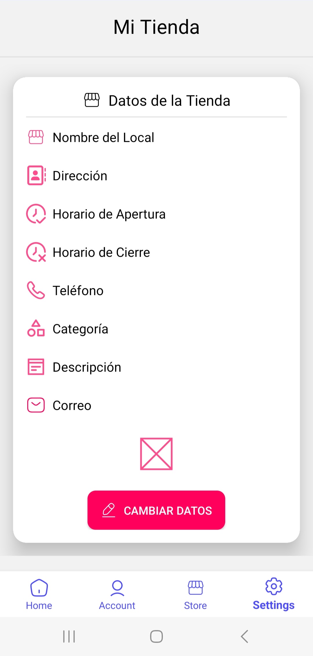 Marketplace app screenshot